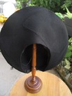 Chapeau crêpe de soie surpiqué ancien 1938-1939