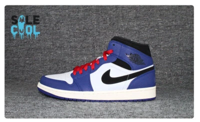 Nike Air Jordan 1 AJ1 Mid Retro SE Deep Royal Blue Zapatos para hombre 852542-400 Foto 1 de 4