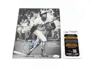 Rod Carew Signed 8 x 10 B&W Magazine Photo Twins JSA Auto - Picture 1 of 3