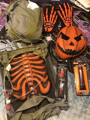 Disfraz de zombi calabaza hasta talla 8 con sangre falsa  Foto 1 de 4