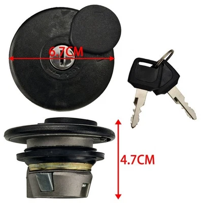 Replacement Fuel Cap Ignition Switch Key Set for Motorcycles and For Scooters - Image 1 of 4