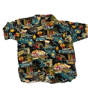 Next Originals Men Hawaiian Shirt  XL Woodie Chevy Pineapple Banana Tree Surf 50 - Picture 1 of 5