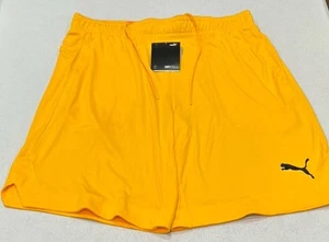 Puma Men's Mesh Basketball Workout Shorts, Yellow, Size L - Picture 1 of 3