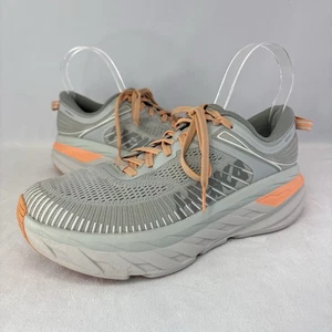 Scarpe da corsa Hoka One One Bondi 7 sneakers grigio pesca donna taglia 8,5 - Foto 1 di 13