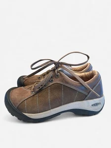 KEEN Presidio Shoes Women's Size 5 US Brown Leather Hiking Shoes - Picture 1 of 5