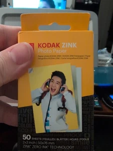 Kodak 2x3” Premium Zink Photo Paper - 50 Sheets Sticky-Backed Photo Paper - Picture 1 of 4