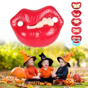 Divertido chupete de silicona suave para bebé niño niña ficticio chupetes dientes - Imagen 1 de 18