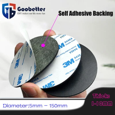 Runde 5-150mm Selbstklebend Silikon-Gummi Rutschfeste Pads Maschine Möbelfüße - Bild 1 von 4