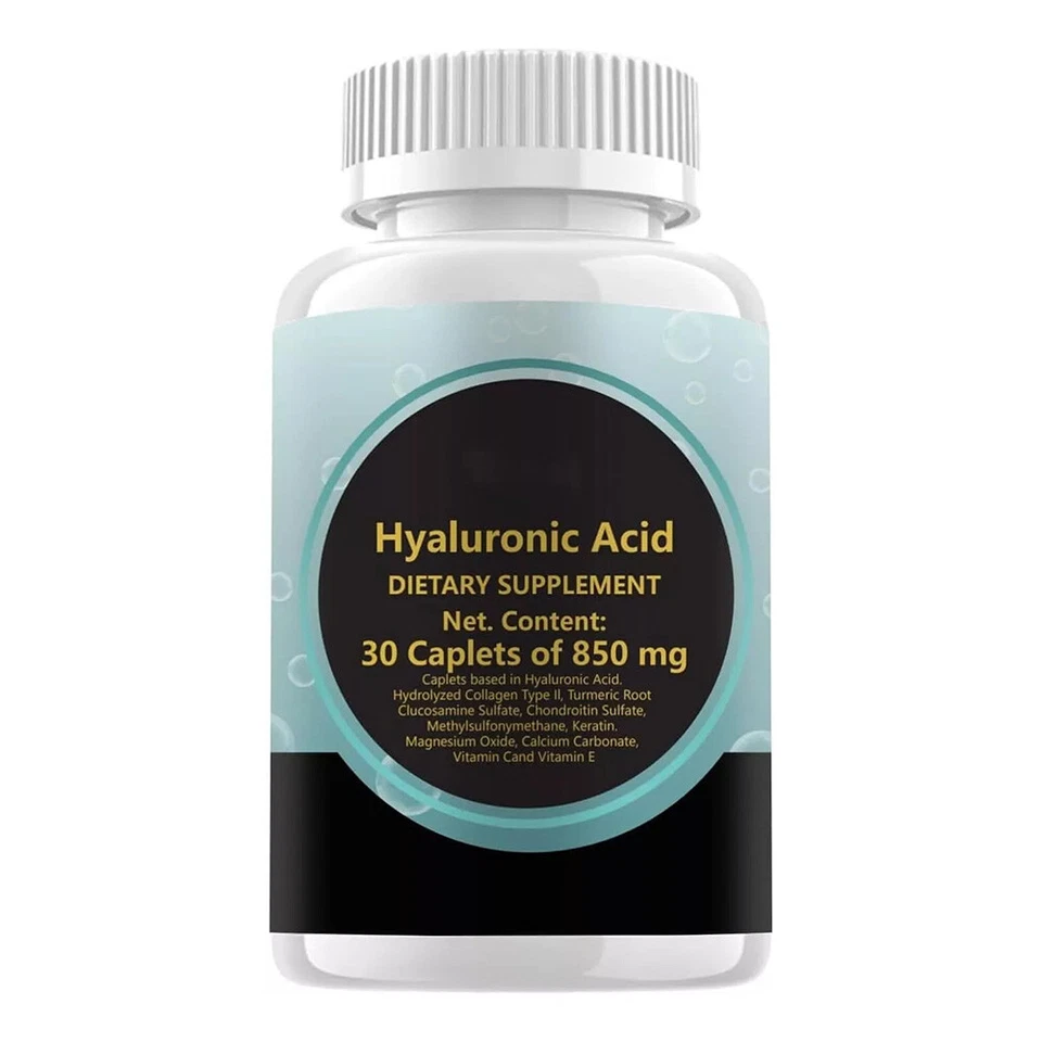 1-5 PACK Nuevo Ácido Hialurónico 30 Comprimidos 850 mg Reponer Energía Foto 1 de 4