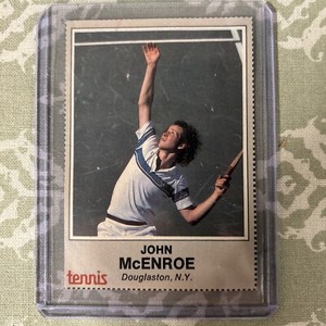 Very Rare 1981 John McEnroe Tennis Magazine Card #7 Magazine Print Stock!