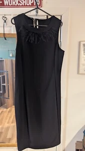Molly Jo Black Dress Size 38 New Without Tags - Picture 1 of 4