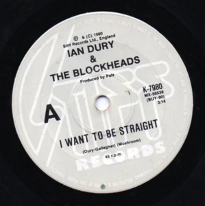 I Want To Be Straight - Ian Dury & The Blockheads (1980 Australian) - Picture 1 of 1