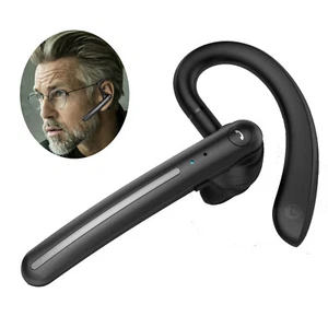 Wireless Bluetooth Headset Earpiece Hands-free Call Headphone For Cell Phones - Picture 1 of 12