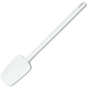 Espátula de silicona en forma de cuchara comercial Rubbermaid 16-1/8" blanca FG193800WHT - Imagen 1 de 1