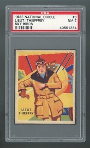 1934 National Chicle Sky Birds #3 Lt. Thieffrey PSA 7 NM #40551354