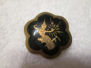 Broche de incrustación japonés damasceno vintage - Imagen 1 de 4