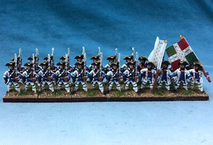 15mm SYW Siebenjähriger Krieg WGS bemalt Französisch Du Roi Infanterie Fa47 - Bild 1 von 11