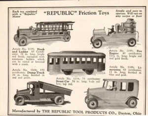 Print Ad "Republic Friction Toys" Each toy equipped with a motor PC-E - Picture 1 of 1