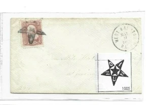 West Hampton, Mass with Negative Union Star dated May 9th - Picture 1 of 1