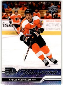 2023-24 Upper Deck Young Guns Tyson Foerster Rookie #225 Philadelphia Flyers