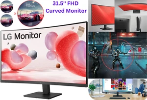 LG 32" Full HD Curved monitor with AMD FreeSync 1920x1080 (16:9) 5ms 100Hz VES - Picture 1 of 8