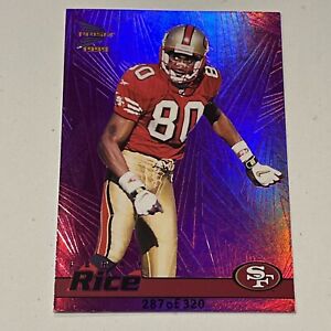 1999 Pacific Prism - Holographic Purple #128 Jerry Rice /320…💰💰Beautiful Card!