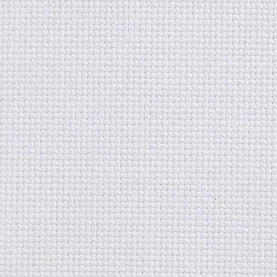 AIDA 28 COUNT WHITE LINEN CROSS STITCH FABRIC MATERIAL 100% COTTON 1 METRE