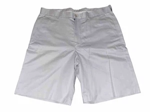Mens Chino Shorts Size 36 Nordstrom Cream Solid Wrinkle Free Zip/Button Golf - Picture 1 of 3