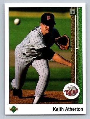 Keith Atherton 1989 Upper Deck #599 Minnesota Twins - Image 1 of 2