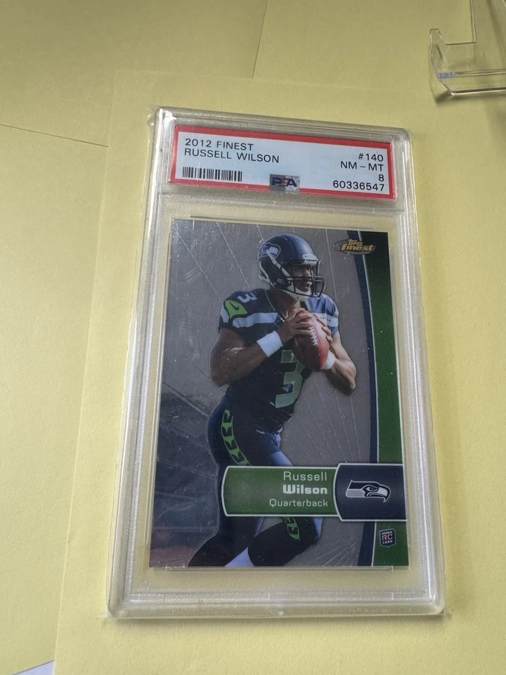2012 Topps Finest Russell Wilson #140 PSA 8 Rookie RC - Imagem 1 de 1
