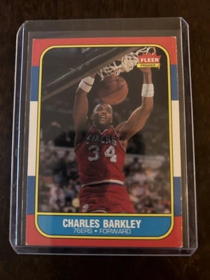 Fleer Charles Barkley 1986 RC HOF #7 Foto 1 de 2