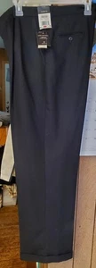 Claiborne Boys Size 20 Husky Black Dress Pants - Picture 1 of 2