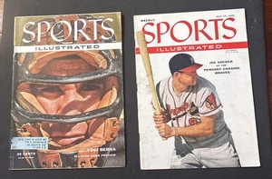 Sports Illustrated Yogi Berra Joe Adcock Lot  Baseball 1955 1956 - Picture 1 of 4