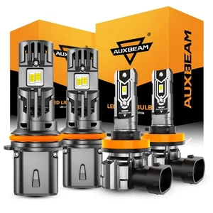 AUXBEAM Canbus 9007 LED Headlight H11 Fog Light For Nissan Frontier 2005-2025 4x - Picture 1 of 12