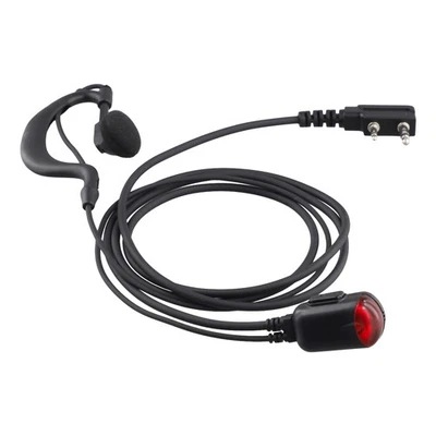 2 Pin G Shape Headset Earpiece Mic for Two Way Radio Security Walkie Talkie5372 - Image 1 of 4