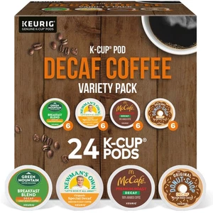 Keurig Decaf Coffee Variety Pack, Keurig K-Cup Pods, 24 Count - Picture 1 of 3