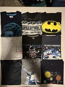 Lot Of 9 Boys Summer Shirts Youth Size Medium Short Sleeve Clothes - Picture 1 of 10