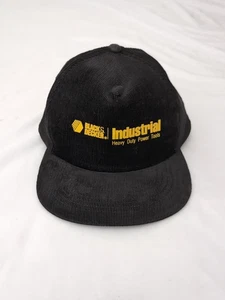 Black & Decker Industrial Corduroy Snapback Trucker Hat Cap Made in USA VTG 80s - Picture 1 of 9
