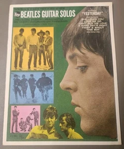 "NEW BEATLES GUITAR SOLOS" Vintage Song Book 1965 Paperback CLASSIC ROCK MUSIC - Picture 1 of 5