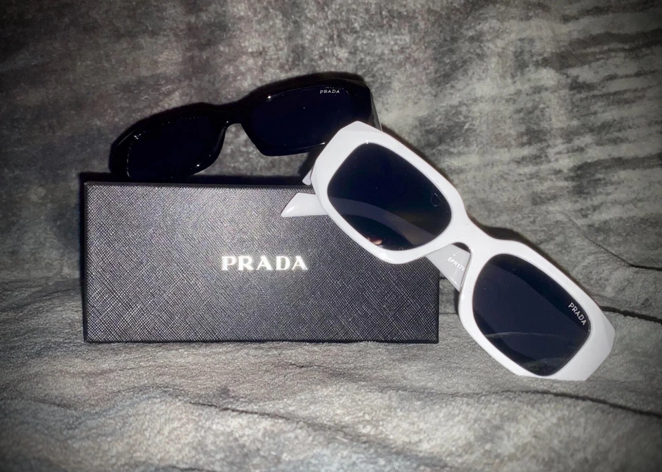 Designer Sun Glasses, Black and white pairs, still in the box - Image 1 of 1