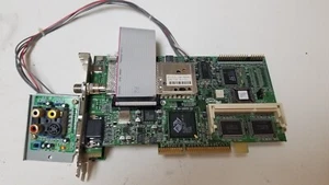 DE COLECCIÓN ATI Sony 3D Rage PRO AGP 2X VIVO TV-Sintonizador AIW 100-706049 PROBADO FS - Imagen 1 de 3