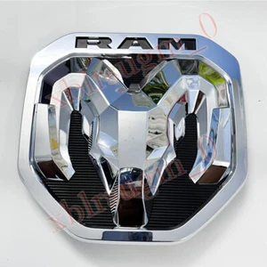 1x 75MM Für Dodge 2019 Ram Pickup Silber Auto Badges Trunk Tail Emblem Aufkleber - Bild 1 von 4