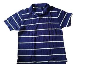 Men's Jos A Bank stripped Polo Shirt, Blue/Yellow, XL, golf shirt - Picture 1 of 2