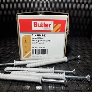10 Pakete Nageldübel / Schlagdübel Ø8x80-PZ / 100stk / Stahl / Polyamid.. - Bild 1 von 2