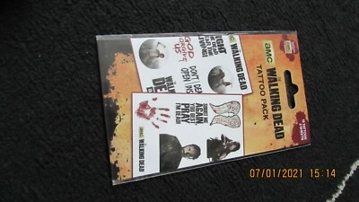 GB EYE, ENGLAND LICENSED THE WALKING DEAD pack of 13 TEMPORARY TATTOOS