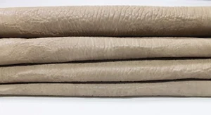 BEIGE GRAINY WASHED ANTIQUED thick vegetable tan Lambskin 2 skins 10sqf #A4207 - Picture 1 of 6