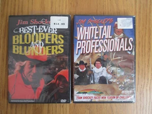 JIM SHOCKEY'S WHITETAIL PROFESSIONALS + BEST EVER BLOOPERS / BLUNDERS - 2 DVD - Imagen 1 de 2