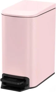 6L/1.6Gal Small Bathroom Trash Can with Lid,with Removable Inner Bucket Pink - Picture 1 of 7
