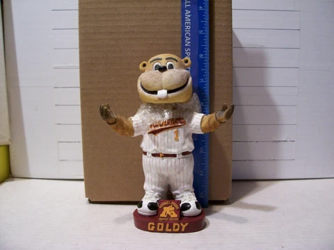 2001 GOLDY MINNESOTA U. GOLDEN GOPHERS INITIAL BOBBLEHEAD SGA MINT - VERY RARE Cover
