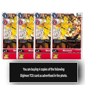 Meramon Common BT5-011 C Digimon TCG Card Playset Red - Picture 1 of 1